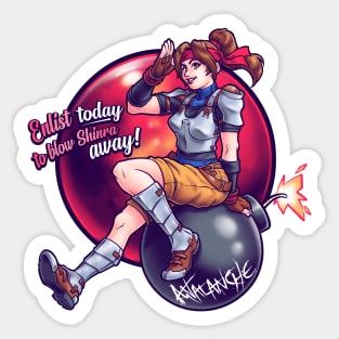 Bomber Girl Sticker